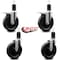 Service Caster 6'' Phenolic Swivel 1-5/8'' Expanding Stem Caster Set 2 Total Lock Brakes, 4PK SCC-EXTTL20S615-PHR-2-S-2-158 - alternate 3